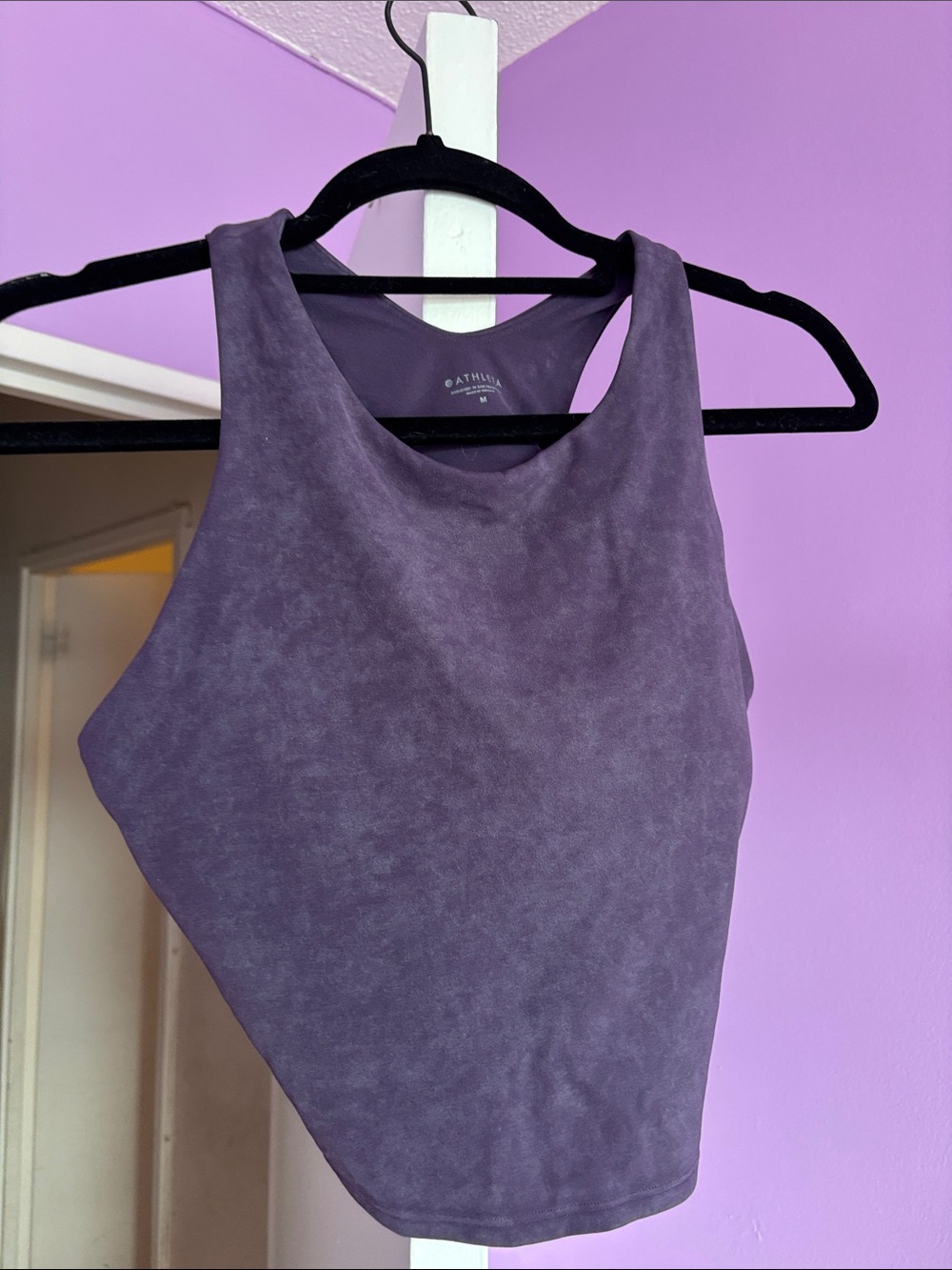 Athleta Dusty Purple Racerback Crop Tank